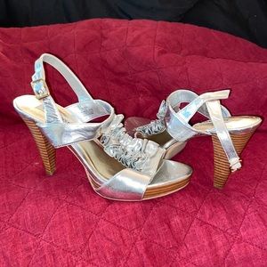 Steve Madden silver heels